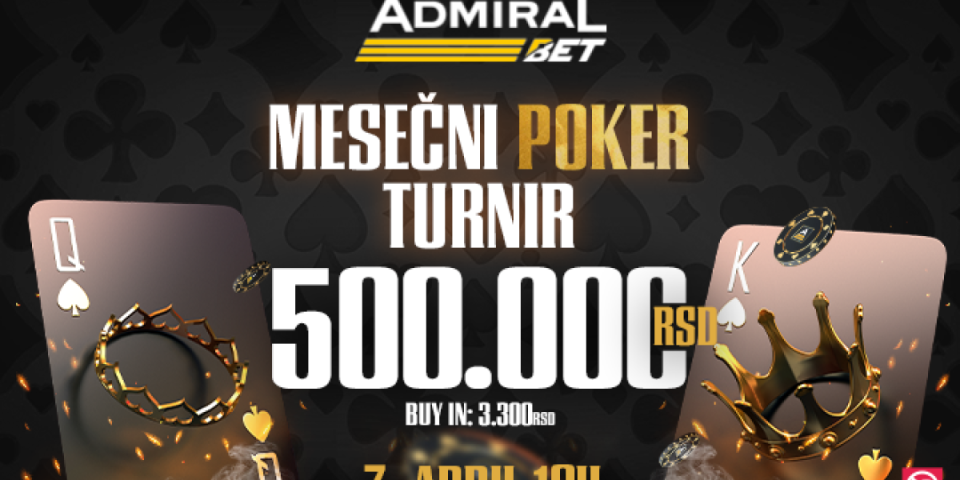 Novih 500.000 razloga da učestvujete u poker turniru ovog vikenda!