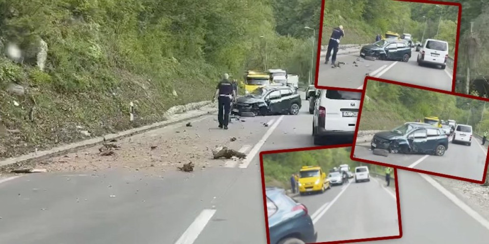 Potpuno slupan auto, otpao mu točak u vožnji?! Težak udes kod Sevojna (FOTO/VIDEO)