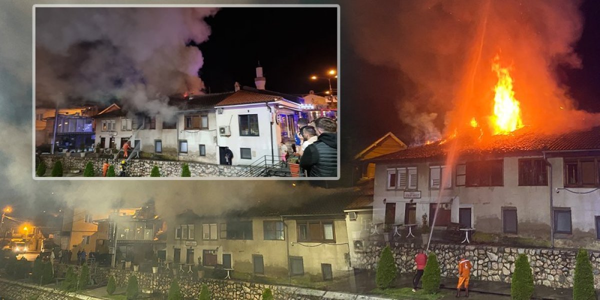 Snimak stravičnog požara u Novom Pazaru: Muškarac koji se nagutao dima u teškom stanju