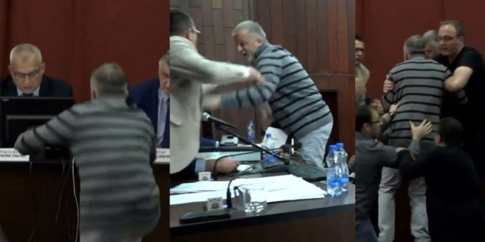 Skandal! Tuča u Skupštini u Kuli! Nasilje, nasrtaj i napad na predsednika Skupštine od strane Srbije protiv nasilja (VIDEO)