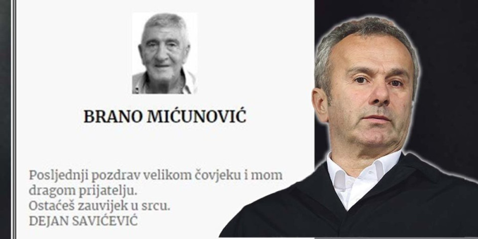 Dejo Savićević i Zvezdan Terzić se oprostili od Mićunovića! "Bio si hajduk nad hajducima"