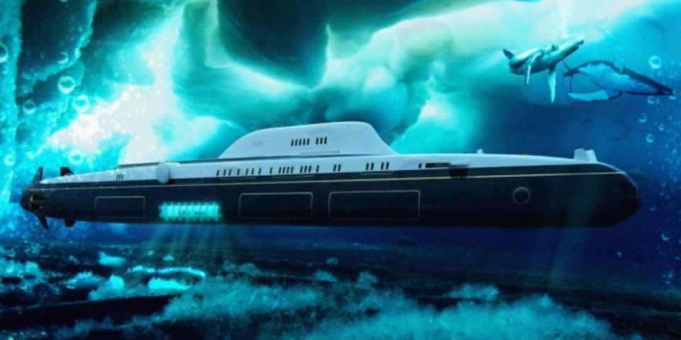 (VIDEO) Ovo je podmorska superjahta! Ima heliodrom, bazene, bioskop! Plovidba traje 30 dana na dubini od 250 metara!