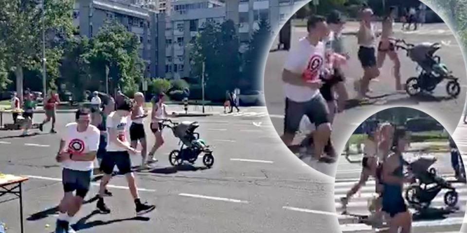 Bravo, mama! Prizor sa Beogradskog maratona oduševio Srbiju (VIDEO)