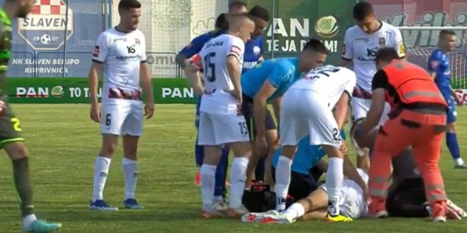 Jezivo! Ovako izgleda srpski fudbaler koji je dobio koleno u glavu! (FOTO/VIDEO)
