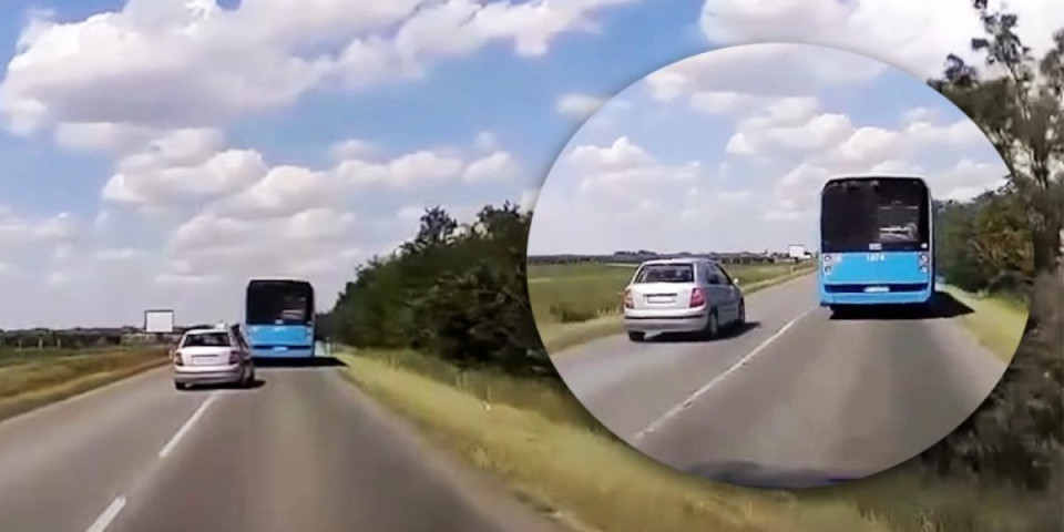 Snimak dovljačke vožnje kod Novog Sada! Tragedija izbegnuta u poslednjoj sekundi