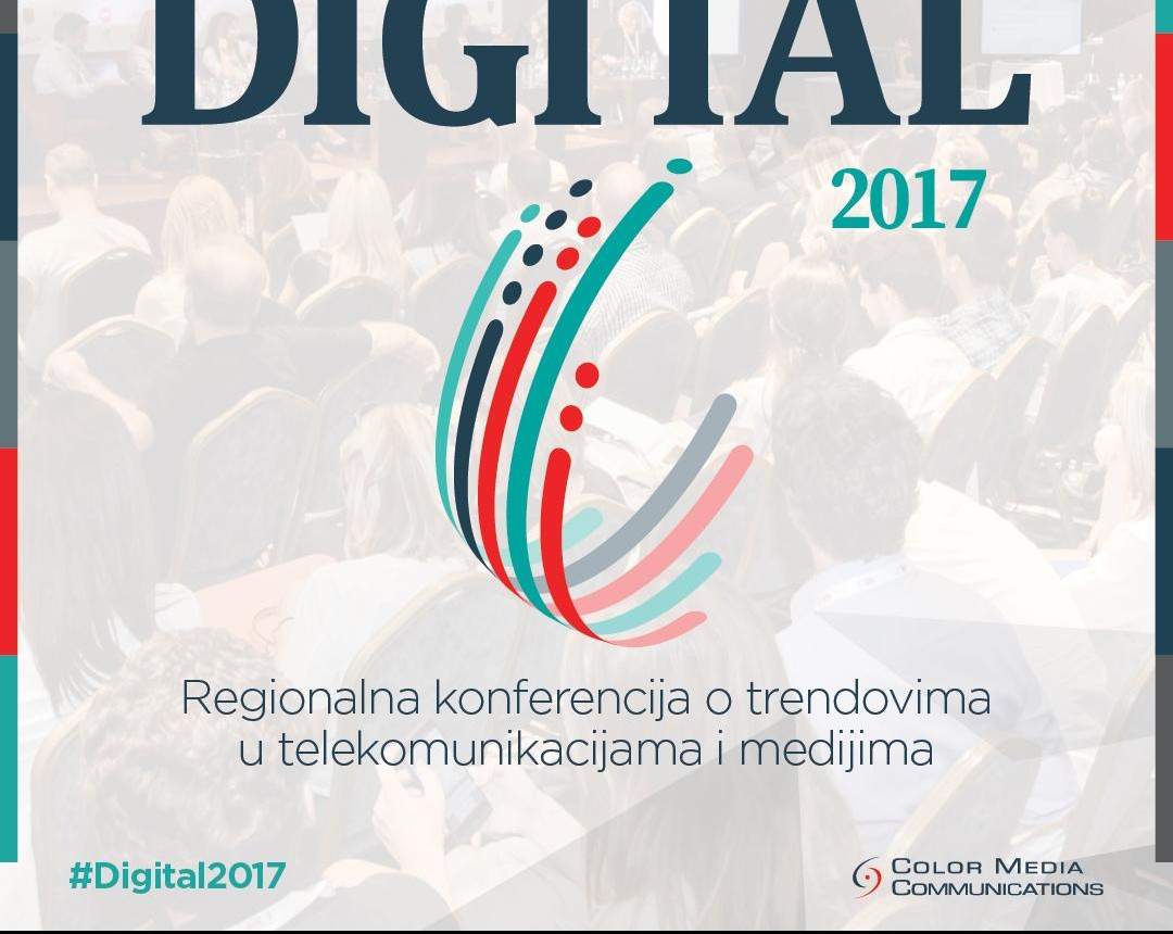 TRENDOVI U TELEKOMUNIKACIJAMA I MEDIJIMA! Regionalna konferencija "Digital 2017" okuplja najznačajnija imena iz ovih oblasti!