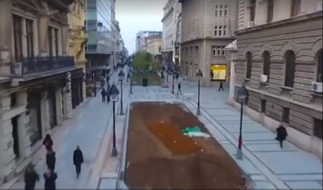 (EKSKLUZIVNI VIDEO) Goran Vesić objavio snimak nove pešačke zone u Beogradu NAČINJEN DRONOM!