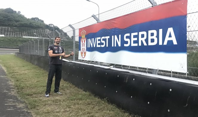 BRAVO DUŠANE! Borković promoviše Srbiju na stazi, ali i van staze!