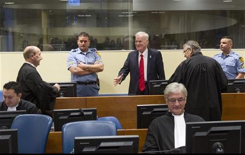 Ratko Mladić u sudnici