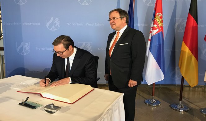 (FOTO) PREDSEDNIK SRBIJE SE SASTAO SA LAŠETOM! Vučić: Odlična saradnja dve zemlje, očekujemo veći broj investitora iz Nemačke!