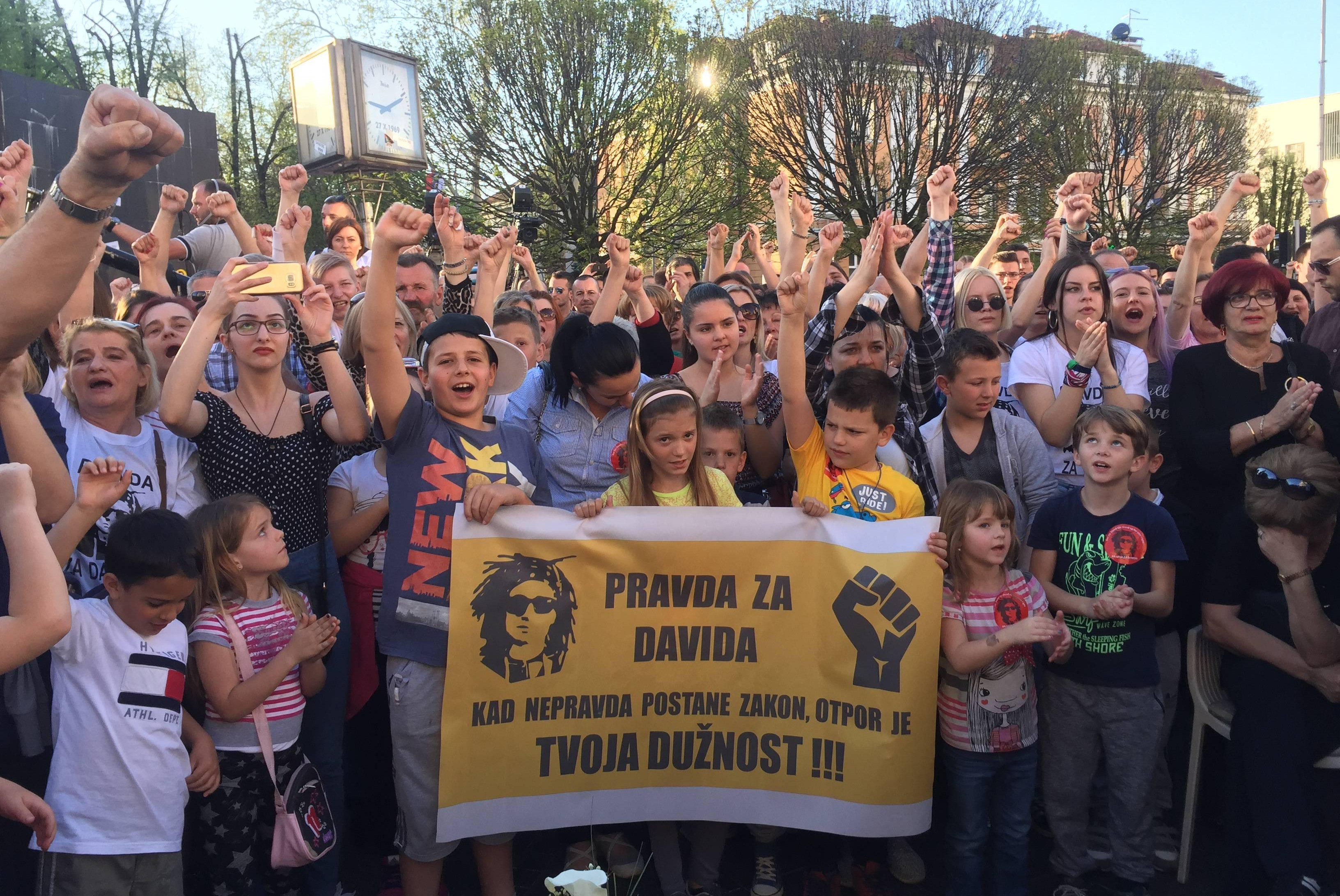 Protesti pod sloganom Pravda za Davida