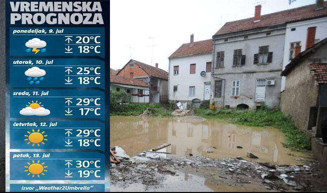 POTOP JOŠ DVA DANA, OD SREDE SE VRAĆA LETO! Nevreme i padavine i dalje ne zaobilaze Srbiju, VANREDNO U 10 OPŠTINA!