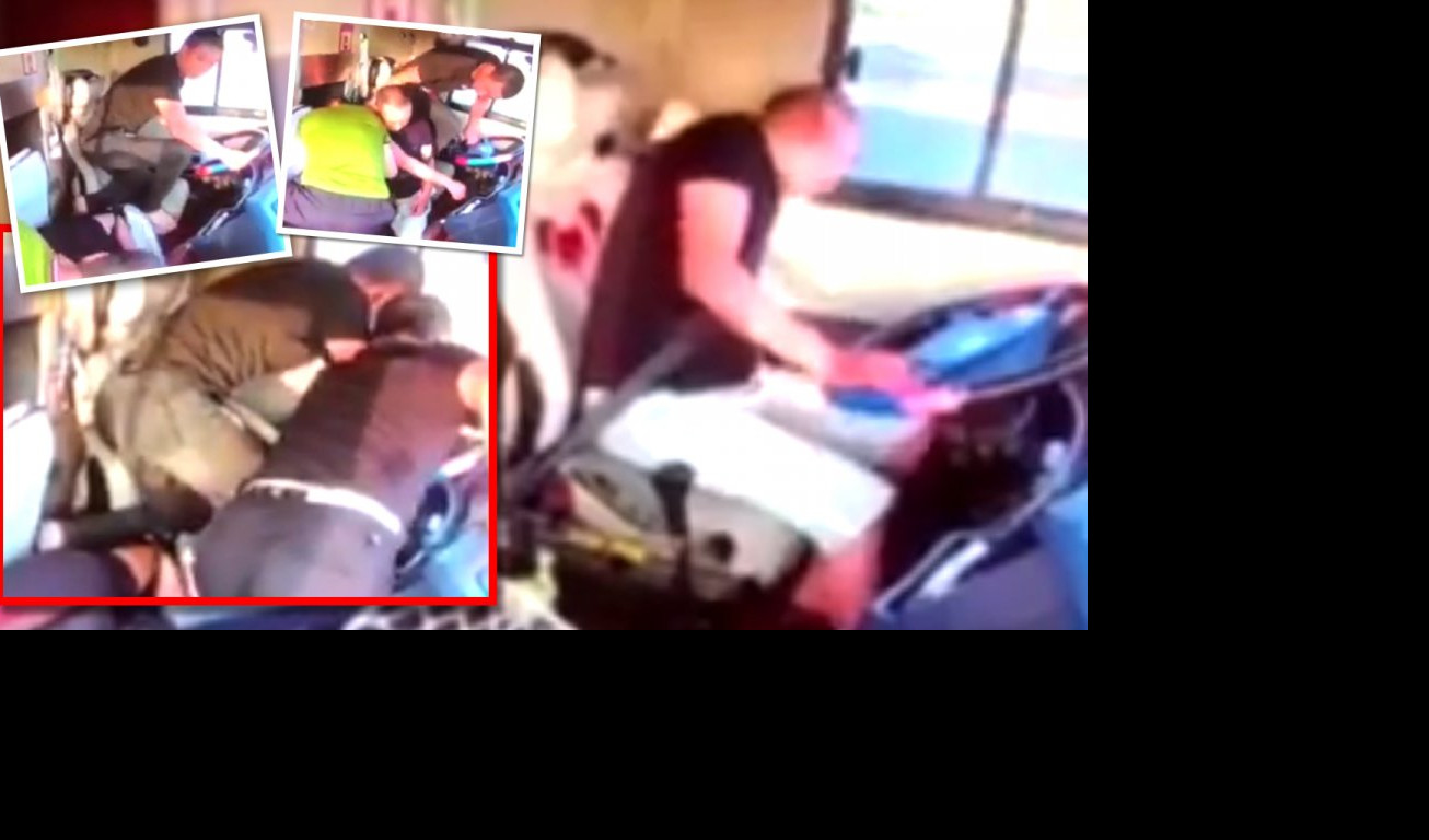 (VIDEO) DRAMA U AUTOBUSU! Vozač doživeo infarkt posle 17 sati za volanom!