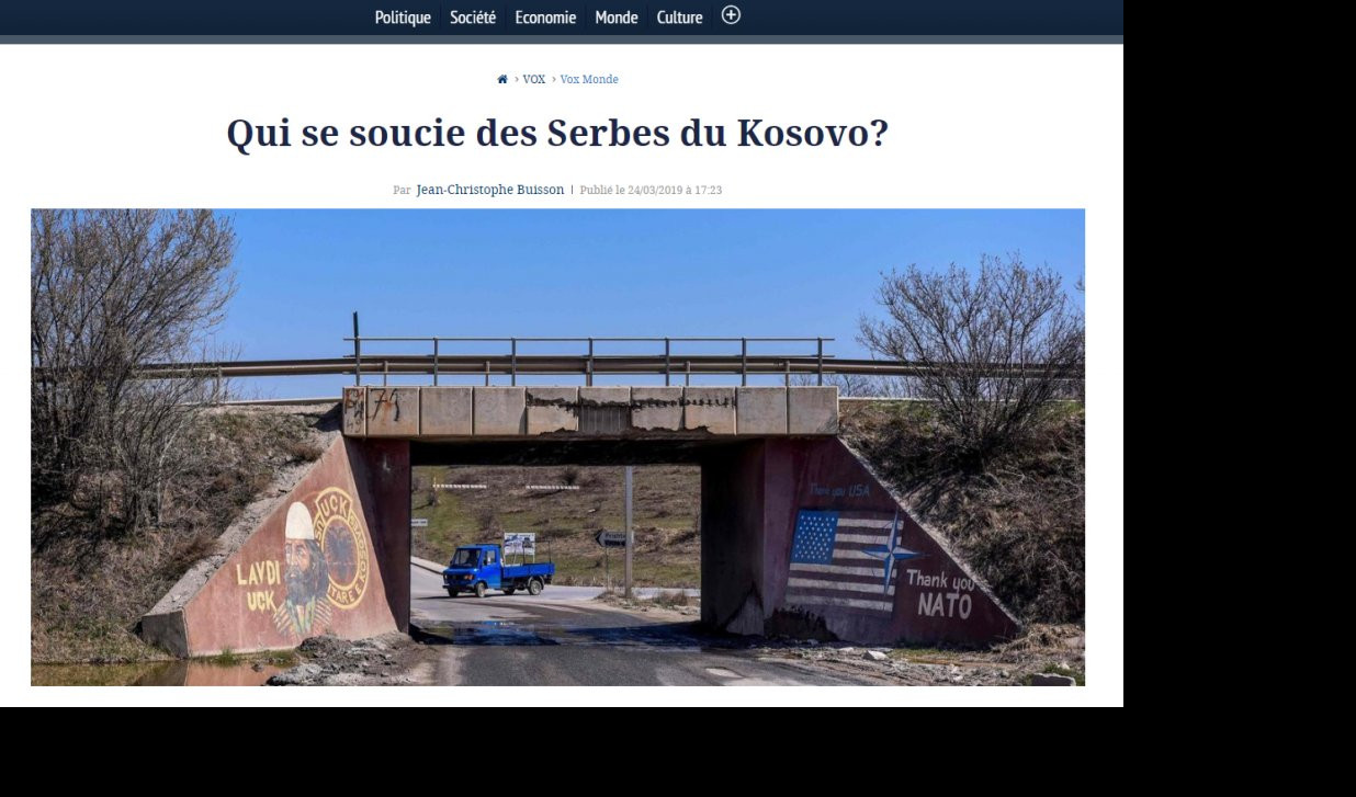 (FOTO) KOSOVO JE SRPSKI JERUSALIM! Francuski Figaro sasuo istinu u lice Šiptarima i njihovim zapadnim saveznicima: To nije država! To je logor OVK!