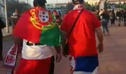 (VIDEO) BIĆE TEŠKO, BIĆE 0:2! Portugalci i Srbi zajedno bodre svoje reprezentacije!