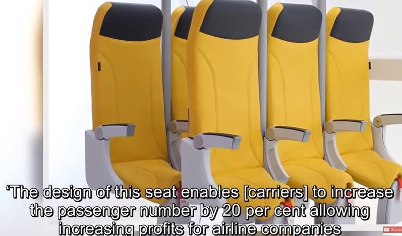 (VIDEO) STAJAĆA SEDIŠTA U AVIONIMA, biće mnogo jeftinija, a kapaciteti aviona veći, KOME LI JE OVO PALO NA PAMET?!