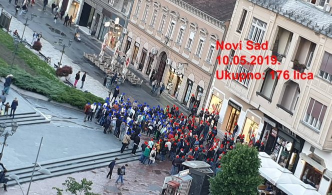 (FOTO) TEŽAK DEBAKL SAVEZA ZA SRBIJU! Na protestu u Novom Sadu 176 Boškovih, Jeremićevih i Đilasovih simpatizera!