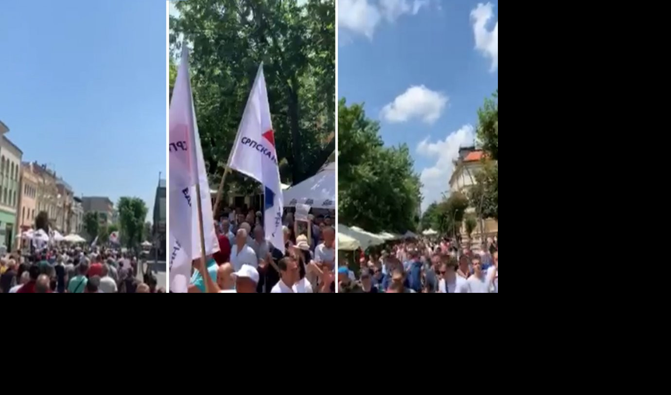 (VIDEO) ŠAPČANI NE ODUSTAJU! Održan 34. protest protvi Đilasovog gradonačelnika Nebojše Zelenovića!