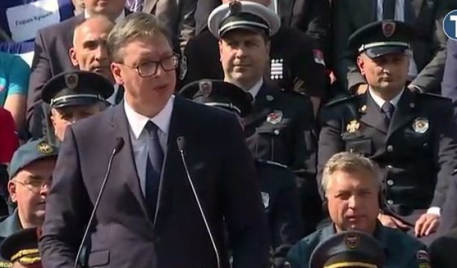 (VIDEO) VUČIĆ NA VEŽBI "SRBIJA 2019": Moramo zajednički da štitimo naše građane - ŽIVELA SRBIJA!