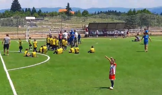 (VIDEO) OVO NISMO NAVIKLI DA VIDIMO! Dečak u dresu Zvezde utrčao na teren i slavio pobedu hrvatskog tima!