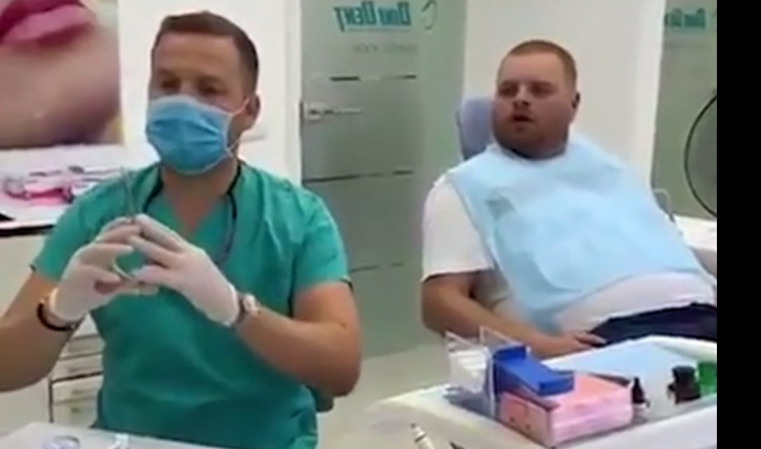 (VIDEO) ODOH JA ODAVDE! Došao kod zubara, pa mu pobegao sa stolice trčeći!