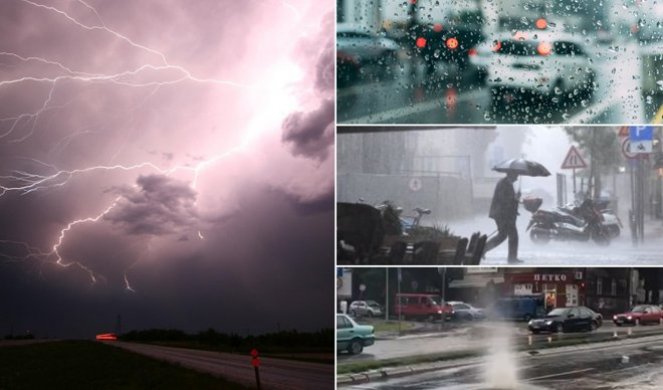 SRBIJU ĆE POGODITI SNAŽNO NEVREME: Ovaj deo je prvi na udaru pljuskova i grmljavinskih oluja sa gradom