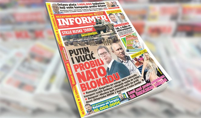 SAMO U DANAŠNJEM INFORMERU! STIGLE RUSKE 'ZVERI'! Putin i Vučić probili NATO blokadu!