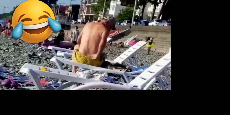 (VIDEO) GDE MI JE, BRE, MOBILNI?! Pogledajte urnebesni snimak starijeg gospodina sa plaže! Smeh zagarantovan!