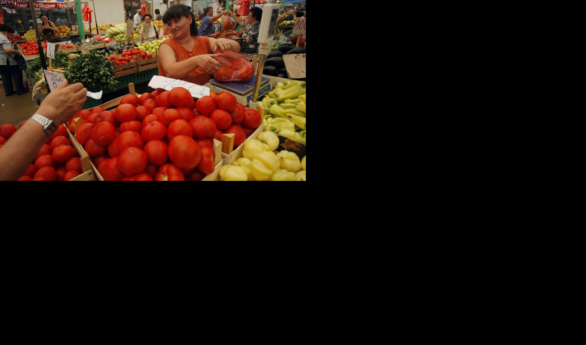 (HIT FOTO) SAMO SE JEDNA STVAR STVRDNE OD STISKANJA! Ovako srpski seljak čuva povrće od nepristojnih kupaca!
