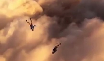 (VIDEO) MAGIČNA IGRA SVETLA I VETRA! Ovako izgleda slobodan pad u oblake!
