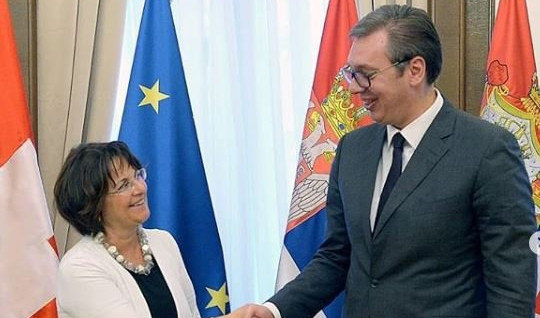 UČIMO OD NAJBOLJIH! Vučić s predsednicom Saveza za dualno obrazovanje Švajcarske