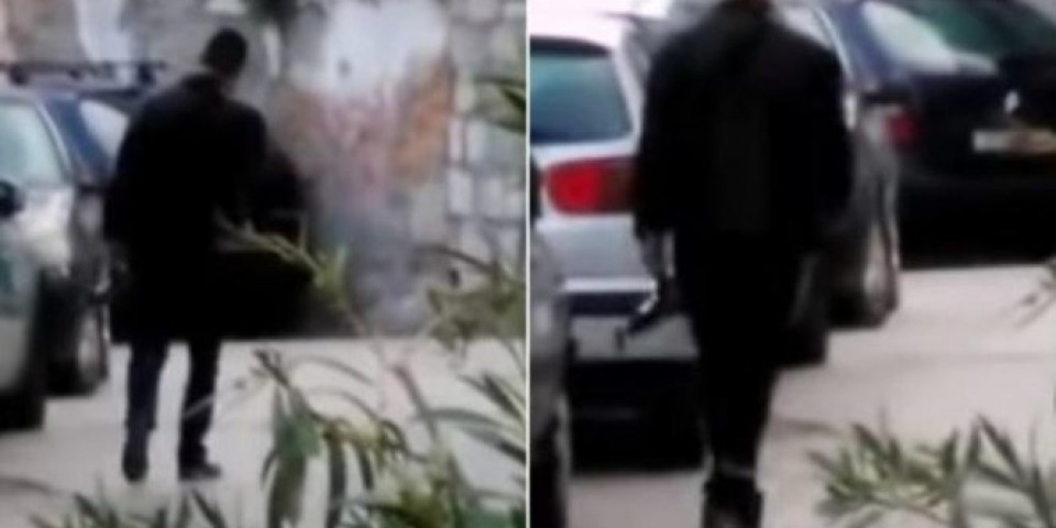 (VIDEO) JEZIV SNIMAK SE POJAVIO NA INTERNETU! Ubica iz Splita mirno šeta ulicom sa PUŠKOM U RUCI!