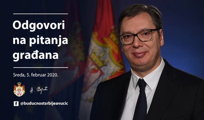 RECITE SVE ŠTO VAS ZANIMA! Predsednik Aleksandar Vučić će na Fejsbuku odgovarati na pitanja građana Srbije!