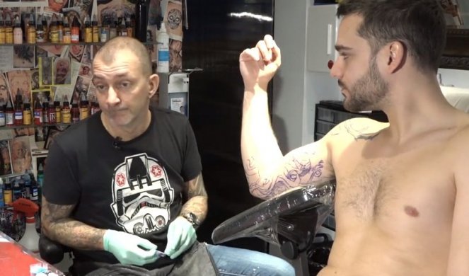 TETOVIRAO SAM P*NIS SAM SEBI, ALI TO NIJE NAJČUDNIJE! Srpski tattoo majstor otkriva - Nikad to ne bih uradio drugome! Evo koliko BOLI (VIDEO)