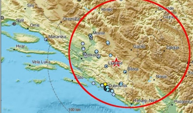 TRESLO SE U REPUBLICI SRPSKOJ! Zemljotres od 3,3 stepena u okolini Trebinja!