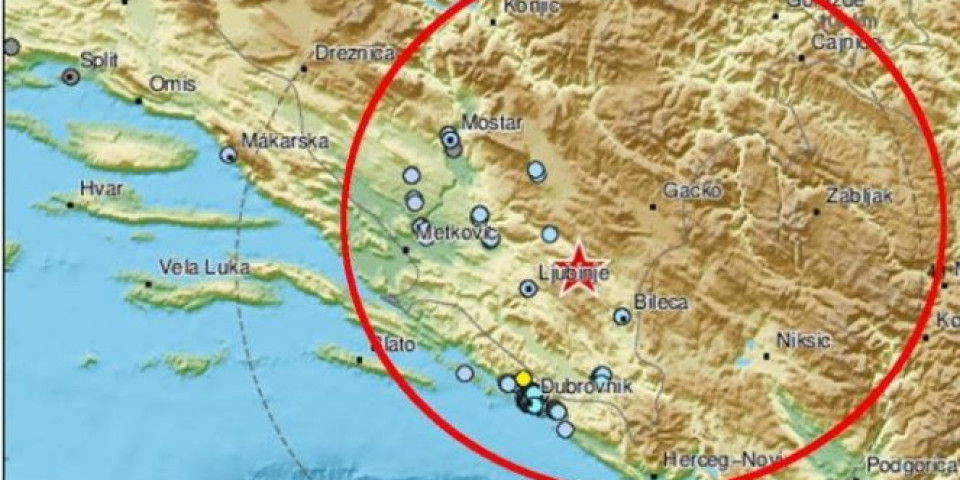 TRESLO SE U REPUBLICI SRPSKOJ! Zemljotres od 3,3 stepena u okolini Trebinja!