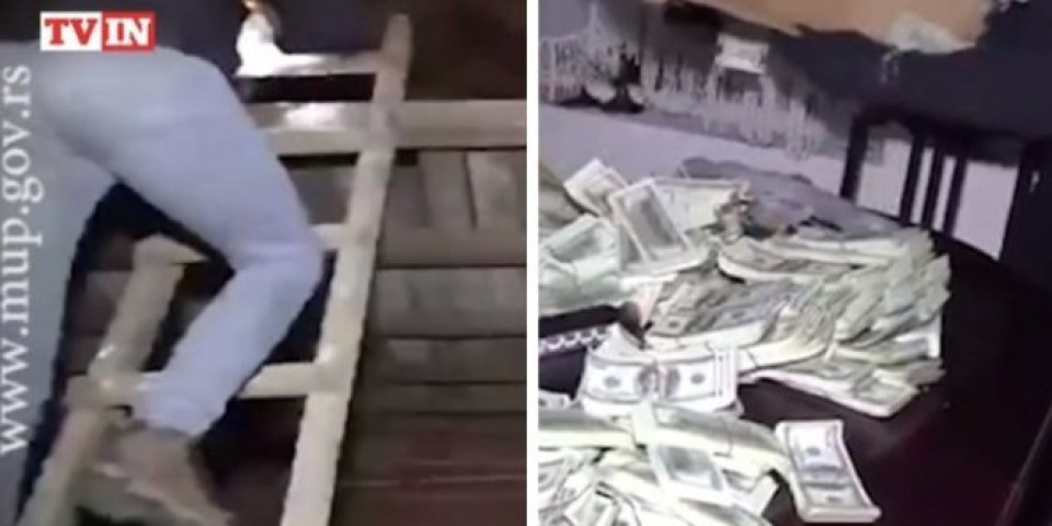 SPRSKA POLICIJA UPALA NA TAVAN NAPUŠTENE KUĆE! Ugledali su kutije pune para! Odmah su im stavili lisice! (VIDEO)