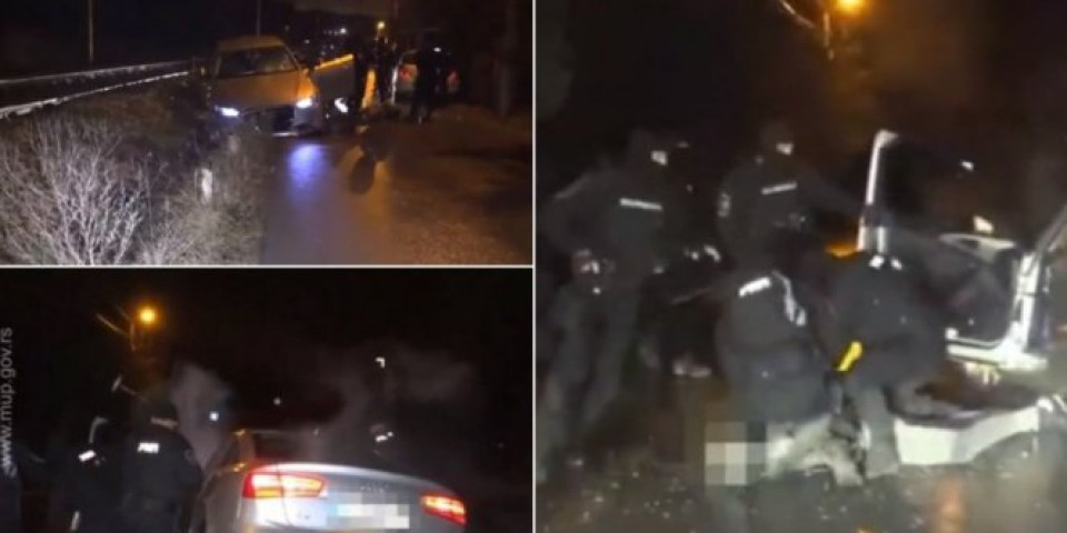 (VIDEO) ŠOKANTAN SNIMAK! Policajci u Novom Sadu pratili besni "audi", a kada su izašli iz kola, ODIGRALA SE DRAMATIČNA SCENA