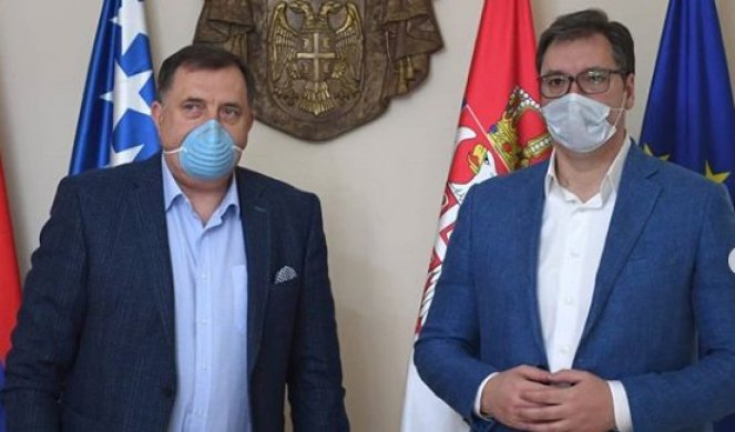 POZDRAV LAKTOVIMA I MASKE NA LICU! Sastali se Vučić i Dodik - SRBIJA ĆE POMOĆI REPUBLICI SRPSKOJ! (FOTO)