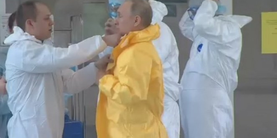 (VIDEO) PUTIN OBUKAO SKAFANDER I UŠAO MEĐU ZARAŽENE! Ruski predsednik u posebnom odelu obišao inficirane koronavirusom u moskovskoj bolnici!