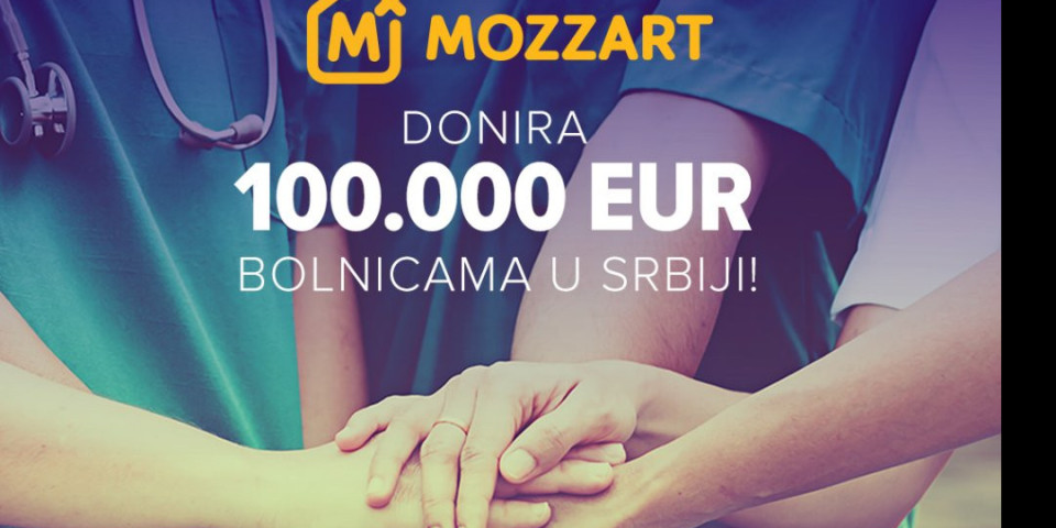 MOZZART DONIRAO 100.000 EVRA BOLNICAMA!