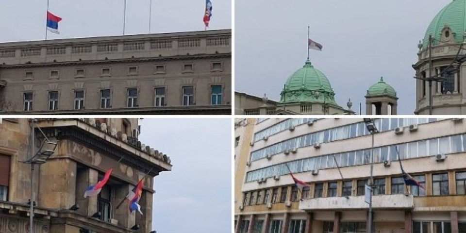 POČAST ŽRTVAMA KORONAVIRUSA! Zastave Srbije spuštene na POLA KOPLJA! (FOTO)
