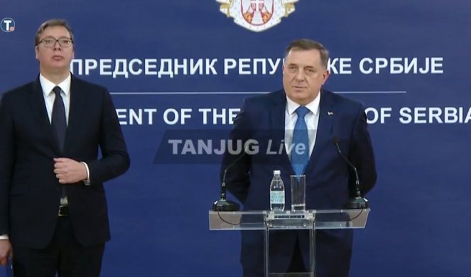 MOLIM PENZIONERE DA SE STRPE JOŠ MALO, VIRUS JE SNAŽAN, I DALJE JE VELIKA OPASNOST Vučić i Dodik se obratili javnosti nakon sastanka