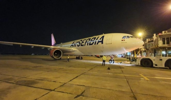 ERBAS A330 POLETEO ZA ŠANGAJ PO MEDICINSKU OPREMU! Očekuje se da još jedan avion Er Srbije krene ka Kini