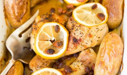 UKUSNO JELO ZA GURMANE! Aromatična piletina sa limunom i žalfijom (RECEPT)