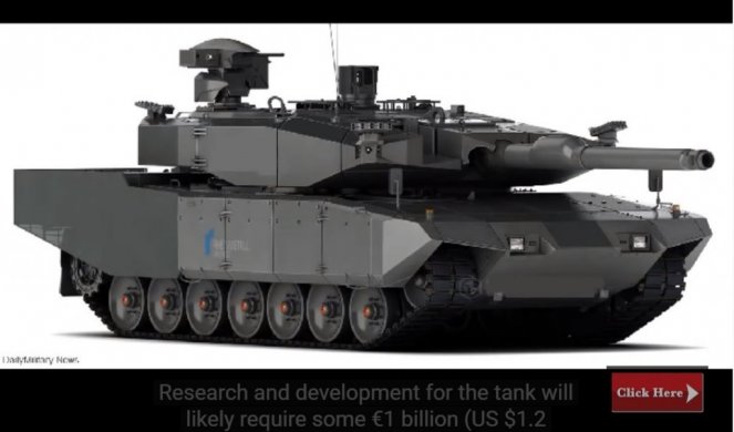 (VIDEO) ŠTA ĆE NA OVO REĆI RUSIJA, FRANCUSKA I NEMAČKA PRAVE "SUPER TENK"! Zameniće "Leopard 2"  i "Leklerk"!