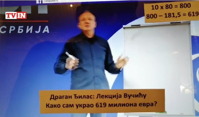 URNEBESNO! Bakarec objavio snimak koji je postao hit na društvenim mrežama - ĐILASOVA LEKCIJA VUČIĆU: KAKO SAM UKRAO 619 MILIONA EVRA! (VIDEO)