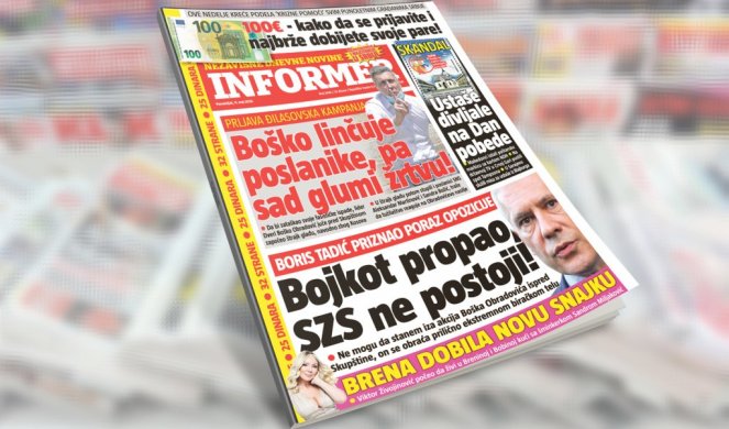 SAMO U DANAŠNJEM INFORMERU! Najprljavija kampanja po komandi Đilasa: BOŠKO LINČUJE POSLANIKE, PA SAD GLUMI ŽRTVU!