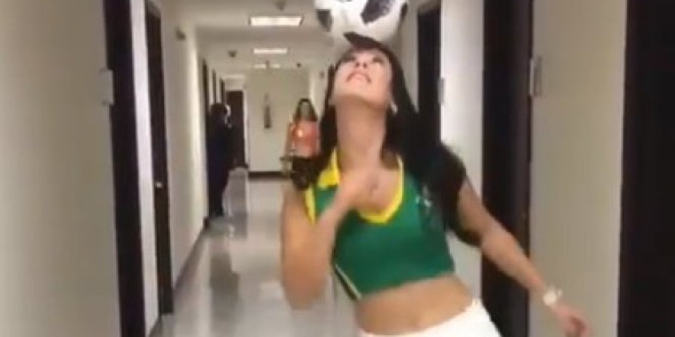 (VIDEO) U ŠTIKLAMA I SUKNJICI... NESTVARNO! Vatrena Brazilka IZAZIVA Ronalda i Mesija!