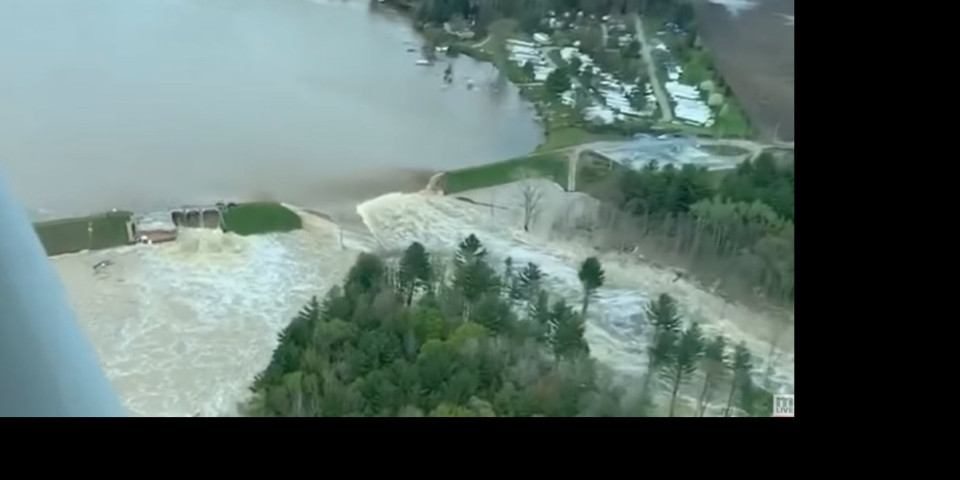 PROGLAŠENO VANREDNO STANJE! Katastrofa u Americi, PUKLE DVE BRANE, očekuju se velike poplave! (VIDEO)